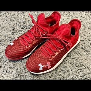 UA Harper 4 Low Metal Baseball Cleats / Mens Size 9